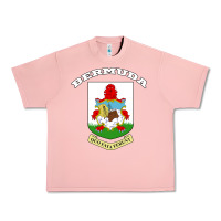 Salmon Bermuda Coat of Arms Souvenir Gift Flag Bermudian Urban Heavy Tee - trangStudio