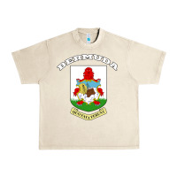Sandshell Bermuda Coat of Arms Souvenir Gift Flag Bermudian Urban Heavy Tee - trangStudio