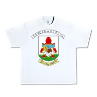 White Bermuda Coat of Arms Souvenir Gift Flag Bermudian Urban Heavy Tee - trangStudio