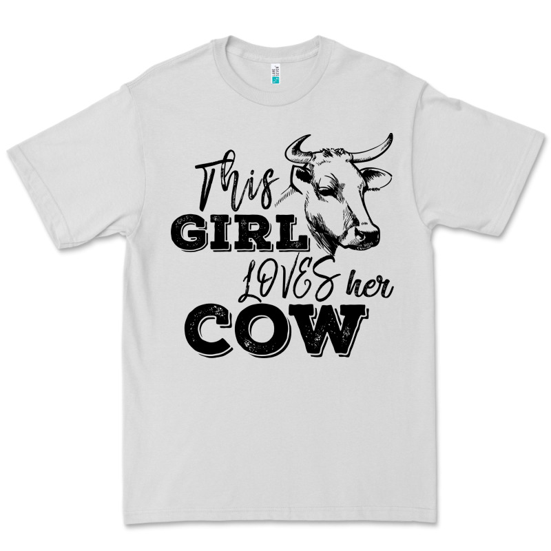 This Girl Loves Her Cow Premium Tee by Bettercallsaul | Teevron