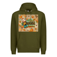 Army Green Pumpkin spice junkie Premium Hoodie - RanaPortraitStore