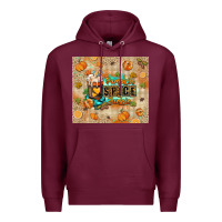 Burgundy Pumpkin spice junkie Premium Hoodie - RanaPortraitStore