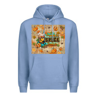 Colony Blue Pumpkin spice junkie Premium Hoodie - RanaPortraitStore