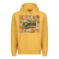 Mustard Pumpkin spice junkie Premium Hoodie - RanaPortraitStore