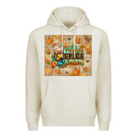 Oatmeal Heather Pumpkin spice junkie Premium Hoodie - RanaPortraitStore