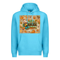 Ocean Blue Pumpkin spice junkie Premium Hoodie - RanaPortraitStore