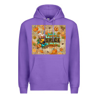 Purple Pumpkin spice junkie Premium Hoodie - RanaPortraitStore
