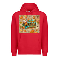 Red Pumpkin spice junkie Premium Hoodie - RanaPortraitStore