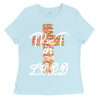 Baby Blue Trust In The Lord Ladies Tee - Bettercallsaul
