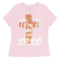 Bubblegum Pink Trust In The Lord Ladies Tee - Bettercallsaul