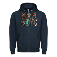 Navy mom of boys Zipper Hoodie - RacoonDesign