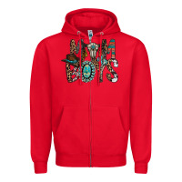 Red mom of boys Zipper Hoodie - RacoonDesign
