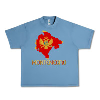 Pebble Blue Montenegrin Flag  Montenegro Urban Heavy Tee - trangStudio