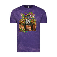 Cloud Purple mardi gras goat Vintage Tee - CowGirlArtShop