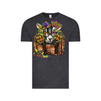 Vintage Black mardi gras goat Vintage Tee - CowGirlArtShop