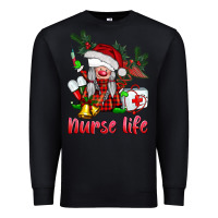 Black christmas nurse life gnome Premium Sweatshirt - BarkalooDesign