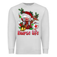 Dove Grey christmas nurse life gnome Premium Sweatshirt - BarkalooDesign