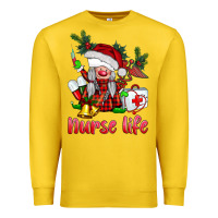 Lemon christmas nurse life gnome Premium Sweatshirt - BarkalooDesign