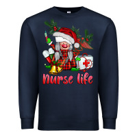 Navy christmas nurse life gnome Premium Sweatshirt - BarkalooDesign