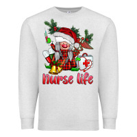 Oatmeal Heather christmas nurse life gnome Premium Sweatshirt - BarkalooDesign