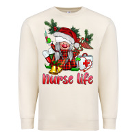 Sandshell christmas nurse life gnome Premium Sweatshirt - BarkalooDesign