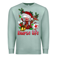 Seafoam christmas nurse life gnome Premium Sweatshirt - BarkalooDesign