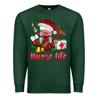 Sports Green christmas nurse life gnome Premium Sweatshirt - BarkalooDesign