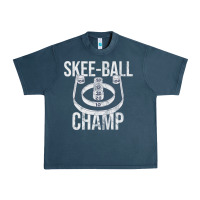Midnight Navy Distressed Skeeball - Skee-ball Champ - Traveling Carnival Urban Heavy Tee - trangStudio