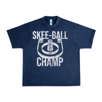 Navy Distressed Skeeball - Skee-ball Champ - Traveling Carnival Urban Heavy Tee - trangStudio