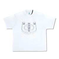White Distressed Skeeball - Skee-ball Champ - Traveling Carnival Urban Heavy Tee - trangStudio