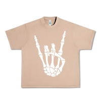 Burro halloween skeleton hand horns rock n roll music lover tank top Urban Heavy Tee - trangStudio