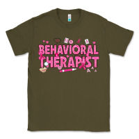Army Green Breast Cancer behavioral therapist Classic Tee - texasbilliewilder