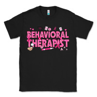 Black Breast Cancer behavioral therapist Classic Tee - texasbilliewilder