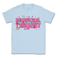 Dusty Blue Breast Cancer behavioral therapist Classic Tee - texasbilliewilder