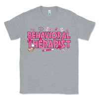 Heather Grey Breast Cancer behavioral therapist Classic Tee - texasbilliewilder