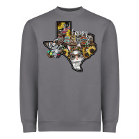 Storm Happy Easter Texas Heavyweight Sweatshirt - CowhideDigitalArt