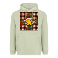 Matcha Christmas smiley face Heavyweight Hoodie - BarkalooDesign