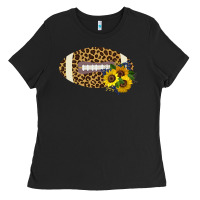 Black Leopard Print Footbal Ladies Tee - Bettercallsaul