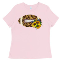 Bubblegum Pink Leopard Print Footbal Ladies Tee - Bettercallsaul