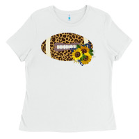 White Leopard Print Footbal Ladies Tee - Bettercallsaul