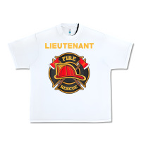 White fire rescue lieutenant department  for firefighters Urban Heavy Tee - trangStudio