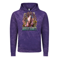 Cloud Purple Keep your soul clean boots dirty Cowboy western Vintage Hoodie - HowdyJamesFarm