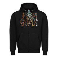 Black mom of girls Zipper Hoodie - RacoonDesign