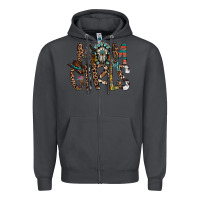 Smoke mom of girls Zipper Hoodie - RacoonDesign