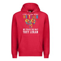 Cardinal Autism Awareness Teacher Premium Hoodie - CowhideDigitalArt