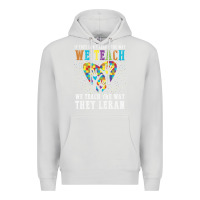 Dove Grey Autism Awareness Teacher Premium Hoodie - CowhideDigitalArt