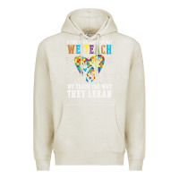Oatmeal Heather Autism Awareness Teacher Premium Hoodie - CowhideDigitalArt