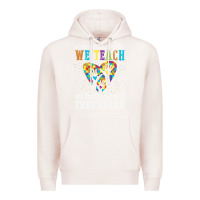 Pale Pink Autism Awareness Teacher Premium Hoodie - CowhideDigitalArt