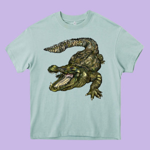 Alligator Heavy Core Tee Designed By Barkaloodesign