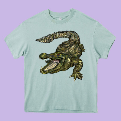 Alligator Heavy Core Tee Designed By Barkaloodesign